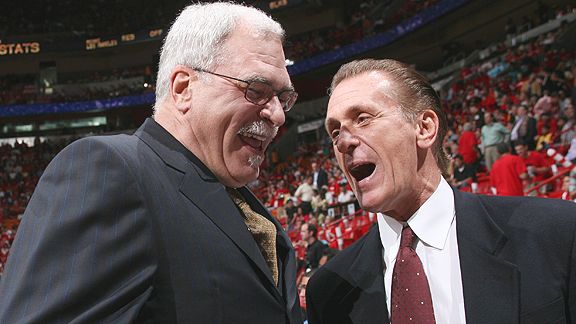 Phil Jackson and Pat Riley