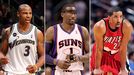 Caron Butler, Amare Stoudemire, and Andre Miller