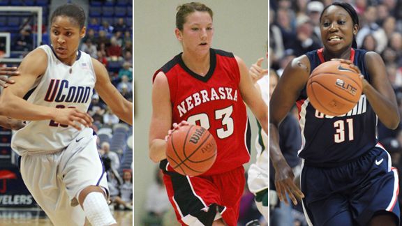Maya Moore, Kelsey Griffin, Tina Charles