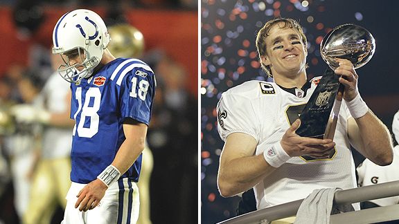 Peyton Manning and Drew Brees