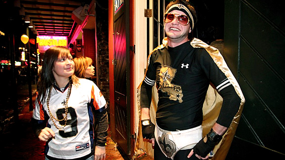 New Orleans Fans (saints undies) post-win, Super Bowl XLIV