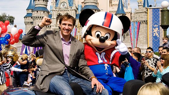 Super Bowl XLIV MVP Drew Brees & Mickey Mouse