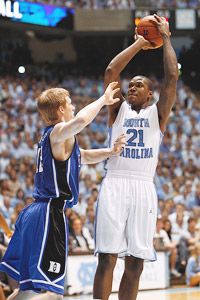 Deon Thompson and Kyle Singler