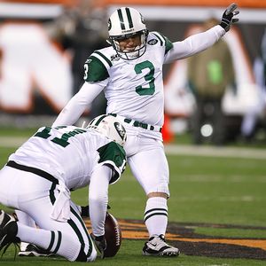  Boehm/Getty Images Kicker Jay Feely hopes to remain with the Jets