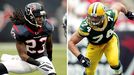former Packers DE Aaron Kampman and former Texans CB Dunta Robinson