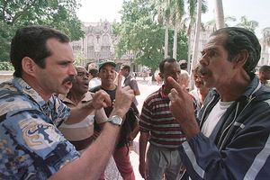 Cuban baseball fans