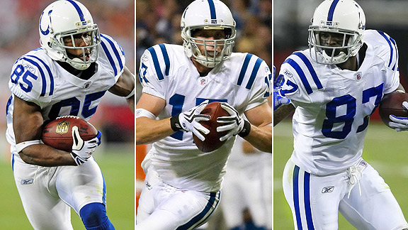 Pierre Garcon/Austin Collie/Reggie Wayne