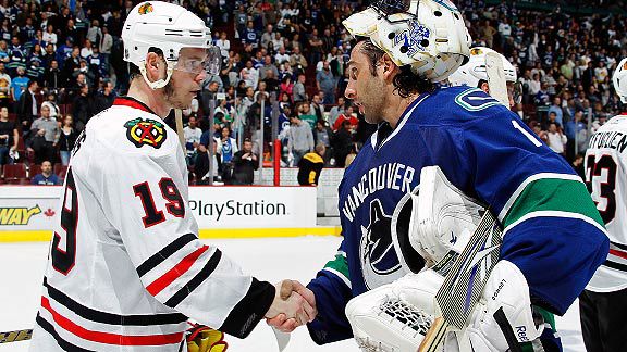Roberto Luongo & Jonathan Toews