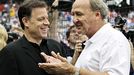 Texas Rangers owner Chuck Greenberg, left, & former owner Tom Hicks 