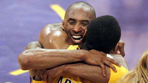 Kobe Bryant and Ron Artest