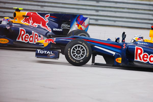 Sebastian Vettel and Mark Webber