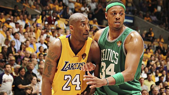 paul pierce dunking. paul pierce dunking on kobe