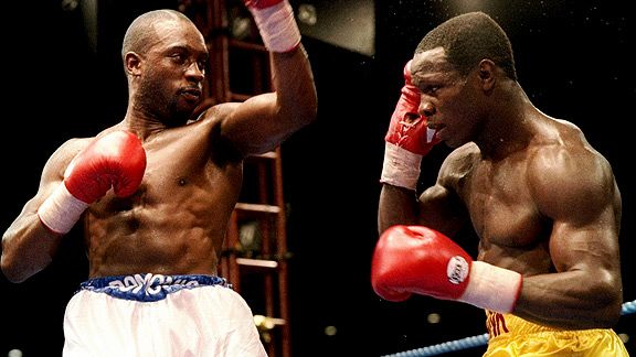 Nigel Benn and Chris Eubank