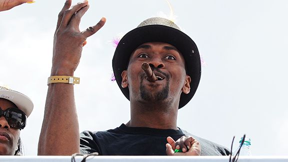 Noel Vasquez/Getty Images Ron Artest's coming-out party in Los Angeles began the second after the Lakers won the NBA championship and isn't slowing down any 