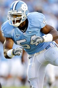 Bob Donnan-US Presswire North Carolina linebacker Bruce Carter takes 