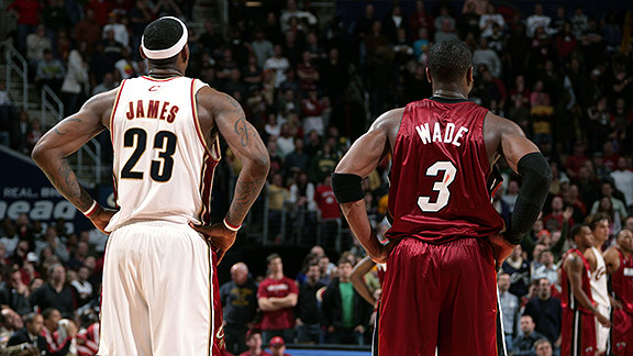 LeBron James and Dwyane Wade