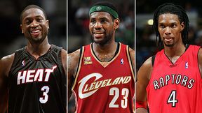 Dwyane Wade, LeBron James and Chris Bosh