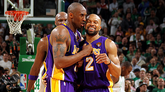 Kobe Bryant and Derek Fisher