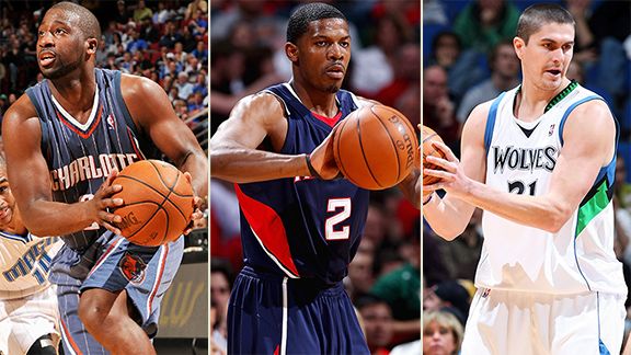 Raymond Felton, Joe Johnson, Darko Milicic
