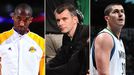Kobe Bryant, Mikhail Prokhorov & Darko Milicic