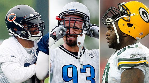 Julius Peppers, Kyle Vanden Bosch & BJ Raji