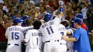 Texas Rangers celebrate win