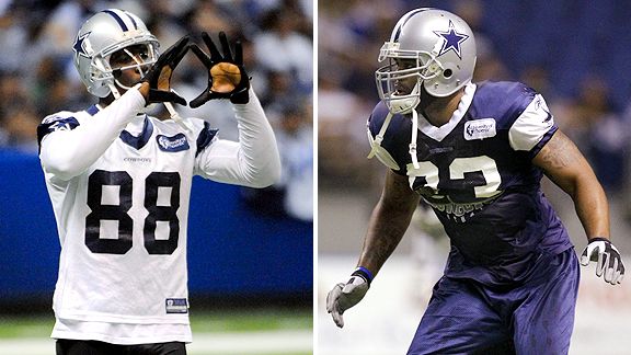 Dez Bryant and Anthony Spencer