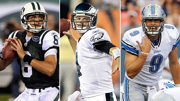 Mark Sanchez, Kevin Kolb, Matthew Stafford