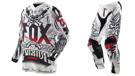 fox motocross pants and jersey