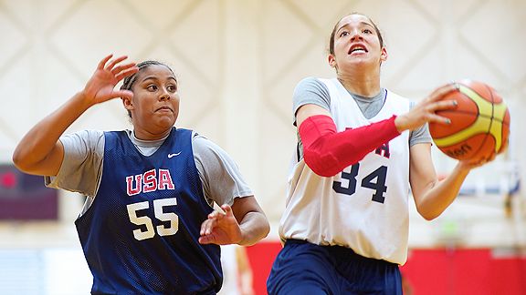 Kaleena Mosqueda-Lewis (left) and Jordan Adams