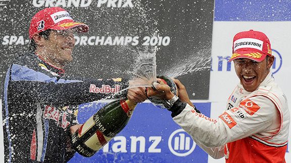 Mark Webber, Lewis Hamilton