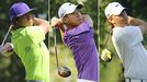 Rickie Fowler, Anthony Kim and Lucas Glover