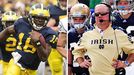 Denard Robinson and Brian Kelly