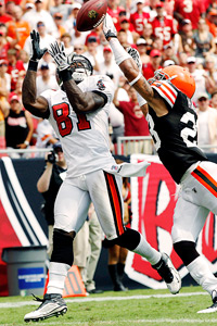 Cliff Welch/Icon SMI Micheal Spurlock's fourth-quarter touchdown catch 