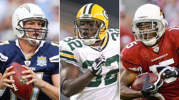 Philip Rivers, Brandon Jackson, Steve Breaston