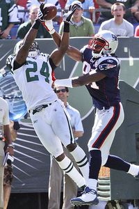 Darrelle Revis and Randy Moss