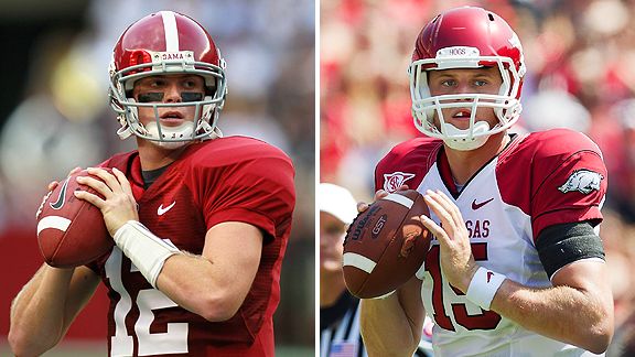 Greg McElroy and Ryan Mallett