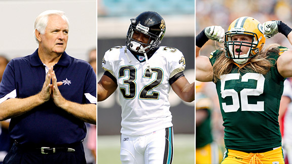 Wade Phillips, Maurice Jones-Drew & Clay Matthews