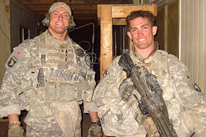 SPC Kevin Bush with PFC Matt Miller