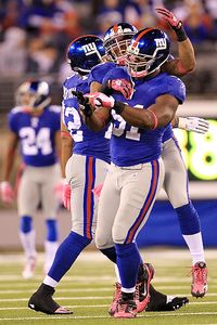 Osi Umenyiora and Justin Tuck