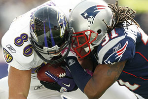 AP Photo/Winslow Townson Brandon Meriweather's helmet-to-helmet hit on 