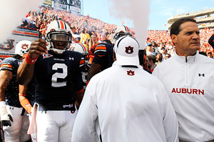 Cameron Newton and Gene Chizik
