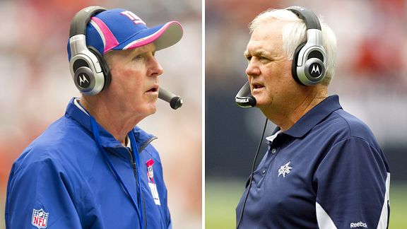 Tom Coughlin and Wade Phillips