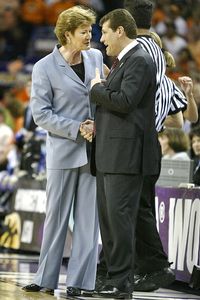 Pat Summitt and Geno Auriemma