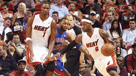 LeBron James and Chris Bosh