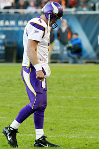 Minnesota Vikings quarterback Brett Favre