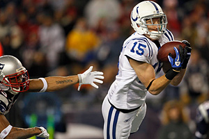 Jim Rogash/Getty Images Rookie Blair White hauled in two TD passes 