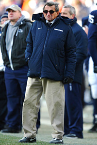 Penn State Nittany Lions head coach Joe Paterno