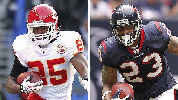 Jamaal Charles and Arian Foster