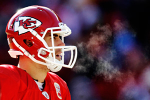 Kansas City quarterback Matt Casel